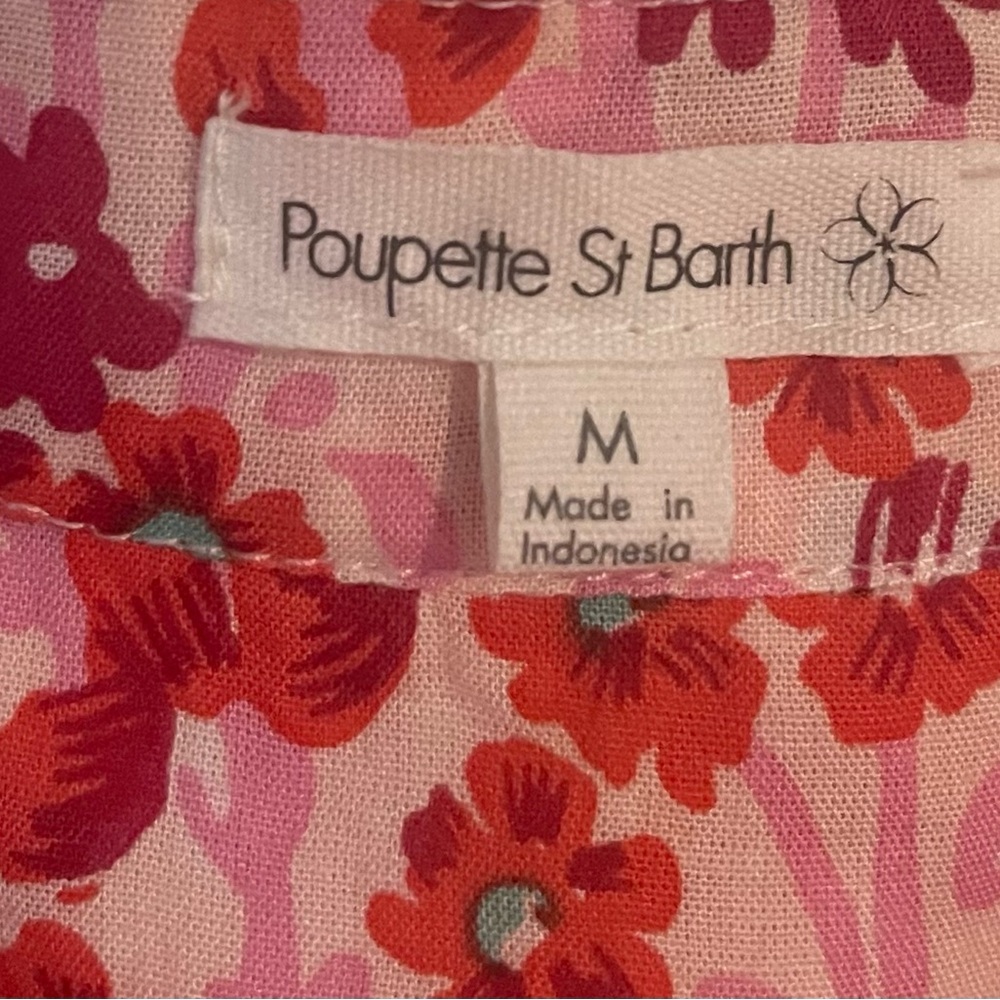 Poupette St. Barth Pink and Red Floral Dress - Picture 2 of 3